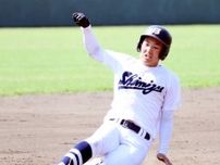 【高校野球】清水東、４番・中村夢咲志遊撃手が先制三塁打…大会前、父とバッティングセンターで打ち込み