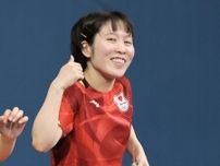 平野美宇、初練習で五輪会場に好印象「青緑できれいな色」