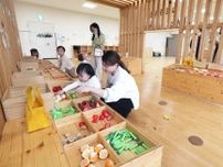 ＜風光る　子どもと遊び場へ＞６　サッポロさとらんど＝札幌市東区　木のおもちゃ　野菜も遊具も