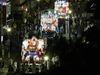 夏の夜に荘厳、山車練り歩く　江差・姥神大神宮渡御祭　380年の節目