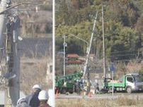 “電柱ポキッ”　広島市内でまさか…約２０世帯で停電