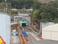 高速５号二葉山トンネル 夜間作業開始　住宅地区間の掘削完了　広島