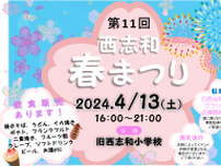 【4/13】「第11回 西志和 春まつり」開催！打ち上げ花火も！