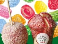 大人気の「りんご飴」専門店Candyappleが「サクマドロップス」と限定コラボ。飴vs飴、どんな商品？