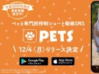 ペットの可愛い動画が集合！ペット専門招待制ショート動画SNSアプリ「PETS」サービス開始　