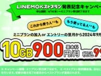 LINEMO、10GB／990円キャンペーン開催　最大1万5000円相当還元も