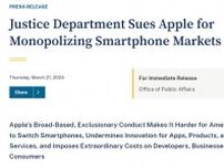 Appleを米司法省がiPhoneでの市場独占で提訴　Appleは「積極的に抗弁する」