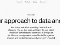 OpenAI、コンテンツのスクレイピングを遮断するツール「Media Manager」を2025年までに提供へ