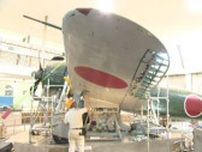 「後世に残す、なるべくオリジナル残す」 国内唯一・旧日本軍の戦闘機「紫電改」実機 保存に向けて航空機専門家が調査