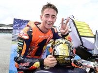 【MotoGP】ペドロ・アコスタ、最年少Moto2王者に喜び「アメイジング。3年で2度のタイトルだなんて」2024年はMotoGPクラス昇格