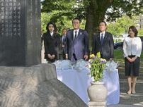 「未来への一歩」と韓国紙　日韓首脳の原爆慰霊碑訪問