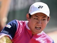 西岡は2年ぶり2回戦進出　全仏テニス男子シングルス