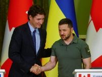 カナダ首相「戦闘機連合」参加　キーウ電撃訪問、追加支援も表明