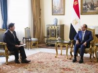 エジプト、日本からの投資に期待　林外相、シシ大統領を表敬訪問