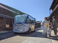 岐阜市、中心部で自動運転バス　11月25日から、10人乗り