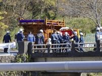 山車横転事故の現場検証　男性死亡、静岡・伊豆の国