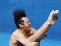 飛び込み、坂井丞がパリ五輪へ　世界水泳第6日