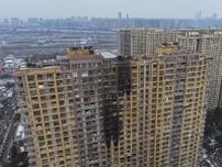 中国でマンション火災15人死亡　電動自転車付近から出火