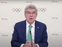IOC会長「五輪で団結を」　開会式は計画通りと組織委