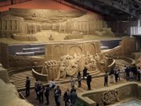 フランステーマに砂像展示、鳥取　「砂の美術館」で企画展