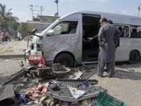 パキスタンで邦人車両に自爆攻撃　乗車の5人全員無事、犯人死亡