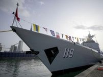 中国、ミサイル艦を一般公開　海軍創立75周年を前に