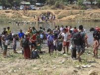 ミャンマー国境で戦闘激化　避難民1200人、タイに流入