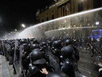 ジョージア、デモ隊と警察が衝突　野党支持、首都トビリシ