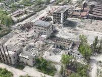 ドネツク要衝、壊滅的被害　激戦地の空撮動画