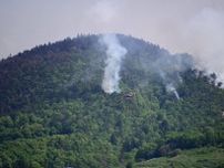 山形山火事、消火活動続く　4日目、137ヘクタール焼失