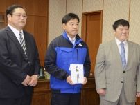 勧進相撲の義援金、石川県に贈呈　知事「応援励みに」