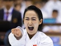 引退の清水希容が最後の演武　空手女子形で東京五輪銀メダル