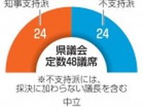 玉城知事支持派の過半数が焦点　沖縄県議選、辺野古是非も
