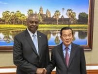 米カンボジア防衛協力協議　国防長官、首相らと会談