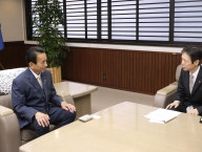 静岡知事リニア推進に理解　「水資源確保と両立図る」