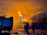 ロシア製油所に攻撃、火災　ウクライナの無人機
