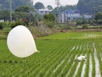 北朝鮮がまたごみ風船　韓国のビラ散布に対抗