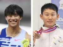 陸上男子100mは坂井と東田　五輪代表、リレーに柳田と桐生