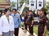上川氏、地雷対策支援を表明　カンボジアと連携、第三国に
