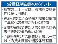 人手不足「長期で粘着的」　24年版労働経済白書