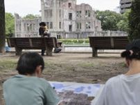 被爆時に思いはせ原爆ドーム描く　広島市で夏休み子ども写生大会