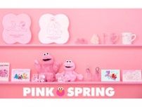 エルモたちがピンクに…かわいい♪セサミストリートマーケット“春”コレクション！ピンク一色のアイテム、カフェメニュー