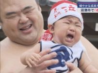 「赤ちゃん泣き相撲」今回で29回目　約200人の赤ちゃん力士が出場　先に泣きだした方が勝ち　静岡・沼津市　長興寺