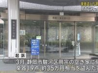 空き家に侵入しエレキギターなどの楽器を盗んで起訴された警部補の男を懲戒免職処分に　静岡県警察本部