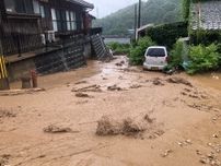 滋賀・米原で大雨による土砂崩れ　１２７世帯に「緊急安全確保」発令
