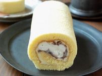 あんこマニア歓喜♡100均あんこ活用の「あんバターロールケーキ」レシピ