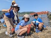 「今治アマモプロジェクト」で小学生ら花枝採取　里海づくりへ3年目の挑戦