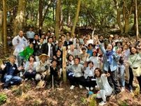 「日本青伸会」伊勢の森にヒノキ100本を植樹　全国から80人が参加