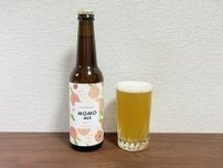 紀の川市産桃を使うクラフトビール、今季も販売　ラベルデザイン一新