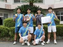 生目台が全勝Ｖ　福岡で先月、九州中学新人テニス